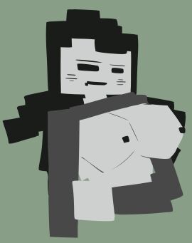 accurate_art_style aged_up blush breasts breasts_out charlie_emily charlie_emily_(fnaf_games) embarrassed female five_nights_at_freddy's fnaf fnaf_novels freddy_fazbear's_pizzeria_simulator grabbing_arm huge_breasts large_breasts long_hair long_sleeves mysaltisexposed pout small_nipples solo sprite_correlation