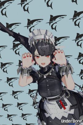 3d 3d_(artwork) ellen_joe female pose pov solo_female standing zenless_zone_zero