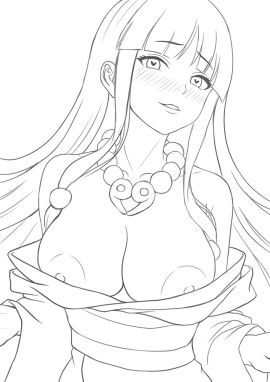 1girls 2024 2d 2d_(artwork) 2d_artwork ace_attorney alternate_breast_size bare_shoulders beads big_areola big_areolae big_breasts blunt_bangs blush blushing_at_viewer breast_expansion breast_growth breast_growth_(enlargement) breasts capcom cleavage clothed clothed_female clothes clothes_pull clothing exposed_breasts exposed_chest exposing exposing_self eyebrows_visible_through_hair eyelashes female female_only gyakuten_saiban gyakuten_saiban_6 hadant hair_ornament hair_over_shoulders half_body half_updo hanten_(clothes) happy_trance haryu_(artist) haryudanto heart heart-shaped_pupils heart_necklace heart_symbol human human_only hypnosis hypnotic_accessory jacket japanese_clothes japanese_clothing japanese_female kimono kimono_pull line_art long_hair looking_at_viewer magatama magatama_necklace maya_fey mind_control monochrome naughty_face nipple_slip no_bra obi off_shoulder open_clothes open_jacket open_kimono parted_bangs parted_lips partially_clothed partially_clothed_female pearl_necklace phoenix_wright:_ace_attorney_-_spirit_of_justice presenting presenting_breasts presenting_self pulled_by_self removing_clothing sash seducing seductive seductive_eyes seductive_female seductive_gaze seductive_look seductive_pose sidelocks simple_background smile solo solo_female sweat transformation twin_braids undressing unfinished upper_body white_background