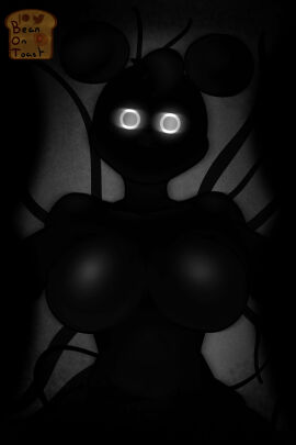 2024 2d 2d_(artwork) 2d_artwork anthro artist_logo artist_name beanontoast big_breasts black_body black_eyes breasts female five_nights_at_freddy's five_nights_at_treasure_island ghost ghost_girl mother_(oblitus_casa) oblitus_casa shadow solo thick_thighs white_pupils