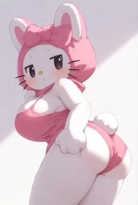 1girls ai ai_generated ai_generated_background big_booty big_breasts big_butt breasts feline female grok hello_kitty_(series) hips huge_breasts large_breasts my_melody naked naked_female nipples nude nude_female sanrio seductive seductive_look seductive_smile tagme thick_hips thick_thighs thighs thinfal titties video