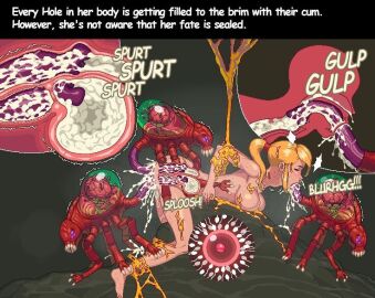 1girls 3monsters anal ass blackguard blonde_hair blush breasts cave cervical_penetration cervix closed_eyes cross_section cum cum_in_ass cum_in_intestines cum_in_mouth cum_in_pussy cum_in_throat cum_in_uterus cum_inside deep_penetration deepthroat defeated defeated_heroine english_text fellatio female fertilization from_behind human impregnation insectophilia internal_view interspecies interspecies_impregnation long_hair male metroid monster monster_on_female nintendo open_mouth oral ovum penetration penis pussy restrained samus_aran size_difference sperm_cell spread_legs throat_bulge triple_penetration unconscious unconscious_female uterus vaginal_penetration vaginal_sex x-ray