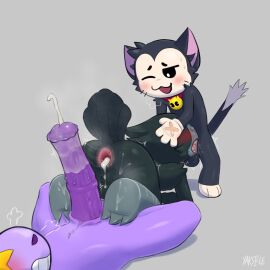 after_anal animal_genitalia animal_penis anthro anus ass avian balls beak berry_(brawl_stars) big_penis bird black_body black_fur blush bodily_fluids brawl_stars bs23074 collar corvid corvus_(genus) crow crow_(brawl_stars) cum cum_drip cum_from_ass cum_in_ass cum_inside cumshot deep_throat digital_media_(artwork) domestic_cat dripping ejaculation equid equine equine_genitalia equine_penis erection face_fucking feathers felid feline felis fellatio fur furry genital_fluids genitals group group_sex hi_res holding_head horn horse huge_cock irrumatio kit_(brawl_stars) kitzbr looking_pleasured male male/male male_penetrated male_penetrating male_penetrating_male mammal mythological_creature mythological_equine mythology nude open_mouth oral oral_penetration orgasm oscine passerine penetration penile penis penis_in_mouth pull_out sex supercell_(company) tail threesome tongue trio unicorn yaksicle