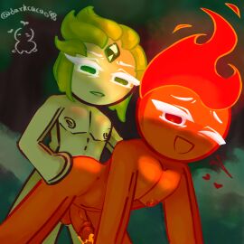 2boys anal_penetration anal_sex cookie_run cookie_run_kingdom cookie_run_ovenbreak darkcacao98_(artist) fire_spirit_cookie firewind forest_background gay gay_sex male submissive submissive_male wind_archer_cookie