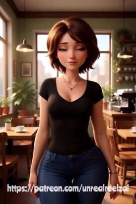 ai ai_generated animated aunt_cass big_ass big_hero_6 disney full_body marvel milf nsfw nudity sexy_pose tagme teasing unrealreelz video