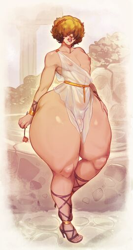 1boy afro ancient_greece ass beauty_mark bottom_heavy bottom_heavy_femboy bulge carmessi fat_ass femboy femboy_only feminine_male giant_thighs greek hair_covering_eyes hair_over_eyes high_heel_sandals high_heels huge_ass huge_thighs hyper_hips laurel_crown male male_only massive_ass massive_thighs mole_under_mouth mostly_clothed nipples nose_piercing nose_ring open_toe_shoes original penis penis_outline pouty_lips revealing_clothes round_ass sandals solo thick_ass thick_lips thick_thighs toga translucent_clothing wide_hips