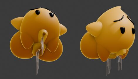 1girls 2025 3d 3d_model 3d_render ass big_ass big_butt black_eyes creature dripping dripping_pussy eyebrows female female_focus luma mario_(series) nintendo pussy pussy_juice pussy_juice_drip solo solo_female solo_focus star super_mario_bros. super_mario_galaxy vulkyasha waddling_head wet wet_pussy what yellow_skin