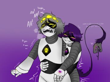 2d begging bottomless drool drooling female femdom humanoid loud_moans male moaning murder_drones n_(murder_drones) panting pegging praise praise_kink robot robot_boy robot_girl robot_humanoid screen_face uzi_(murder_drones) whining