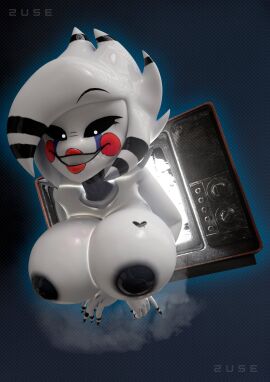 3d 3d_(artwork) artist_signature big_breasts black_areola breasts cally3d cryptiacurves fazclaire's_nightclub female five_nights_at_freddy's five_nights_at_freddy's_2 fnaf fog fredina's_nightclub heart_tattoo looking_at_viewer marie_(cally3d) marie_(cryptia) marionette_(fnaf) nude nude_female presenting presenting_breasts puppet_(cally3d) puppet_(fnaf) red_cheeks red_lipstick resting_on_arms scottgames smiling_at_viewer solo solo_female tagme through_screen tv white_hair white_skin zuse_(artist)
