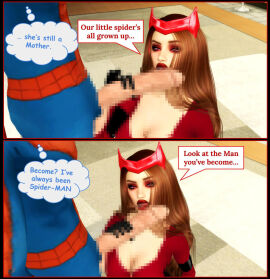 1boy 1girls ass athletic athletic_female athletic_male avengers big_ass big_breasts bottom_heavy breasts bust busty censored chest comic curvy digital_media_(artwork) female female_focus fit fit_female fit_male hero heroine hips hourglass_figure huge_ass huge_breasts human large_ass large_breasts legs light-skinned_female light-skinned_male light_skin lips male male/female marvel marvel_comics mature mature_female milf mother mutant_(marvel) peter_parker pof3445 scarlet_witch slim_waist sorceress spider-man spider-man_(series) story straight superhero superheroine thick thick_hips thick_legs thick_thighs thighs top_heavy voluptuous waist wanda_maximoff wide_hips witch