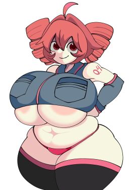 1000_yard_stare 1girls 2d 2d_(artwork) aerolae ahoge areola_slip areolae arm_tattoo arms_behind_back ass ass_bigger_than_head ass_bigger_than_torso ass_visible_from_the_front barely_contained bbw belly big_ass big_belly big_breasts big_thighs breasts breasts_bigger_than_head bursting_breasts chubby chubby_female clothing crop_top cropped_jacket curvaceous curvy curvy_female curvy_figure detached_sleeves fat_ass fat_breasts fat_female fat_thighs fatass_teto female female_only gigantic_ass gigantic_breasts gigantic_thighs huge_areolae huge_ass huge_breasts huge_thighs ineffective_clothing kasane_teto large_areolae large_ass large_breasts large_thighs lotxolt love_handles massive_ass massive_breasts massive_thighs navel nipple_slip nipples panties pink_nipples plump plump_ass plump_breasts plump_thighs red_eyes red_hair simple_background skindentation smile solo solo_female tattoo thick_thighs thighhighs thighs thighs_bigger_than_head thighs_bigger_than_torso tight_clothing twin_drills underboob utau venus_body voluptuous voluptuous_female white_background wide_hips