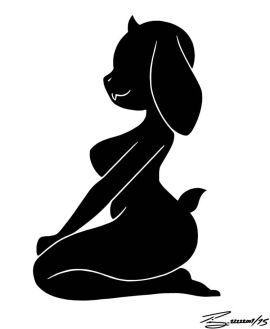 1girls black_and_white female silhouette solo timmy22222001 toriel undertale