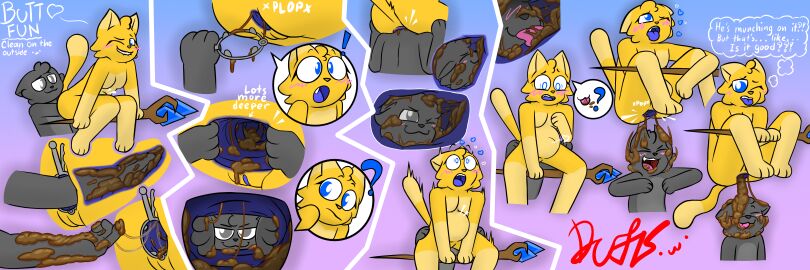 absurd_res ahe_gao anal anal_fisting anal_juice anal_vore anthro anus belly belly_expansion blue_eyes blush bodily_fluids bodily_fluids_in_ass bodily_fluids_in_mouth cittie_(duskerburger) closed_eyes confusion deep_rimming domestic_cat duo dusk_(duskerburger) duskerburger eating_feces expansion feces feces_in_ass feces_in_mouth feces_on_face feces_pile felid feline felis female fisting fisting_partner forced_anal fur gaping gaping_anus grey_body grey_fur head_in_ass hi_res humanoid internal internal_anal internal_wall licking_inside looking_pleasured magic magic_staff magic_user male male/female mammal one_eye_closed open_mouth oral penetration questioning_arousal questioning_tone rimming scat scatplay sex shocked smile speculum spread_anus spreading stomach_bulge stretched_anus tired tired_expression tired_eyes tongue tongue_out vore wet wet_body wet_fur x-ray_view yellow_body yellow_fur