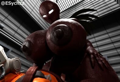 3d ass big_ass big_breasts big_butt blender bracken_(lethal_company) breasts elsychzz female lethal_company monster_girl sex straight voluptuous_female