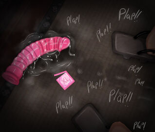 1girls 3d absurd_res absurdres cheating cheating_wife condom condom_wrapper dildo feet female footwear genital_fluids hi_res high_resolution highres implied_sex netorare ntr original out_of_frame pussy pussy_juice reina_(vyrus_smith) sandals text uncensored vyrus_smith