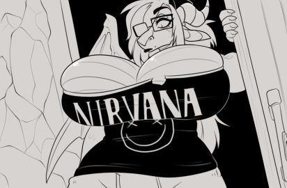 big_breasts breasts cleavage dragon female huge_breasts jinx_doodle tagme thick_thighs wide_hips