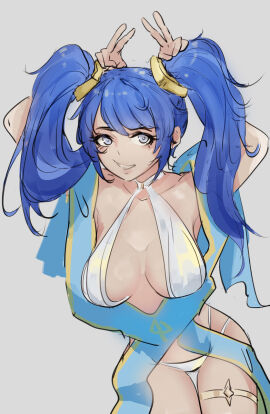 1girls 2d female female_focus female_only league_of_legends solo sona_buvelle tagme tnt_(pixiv8487740)