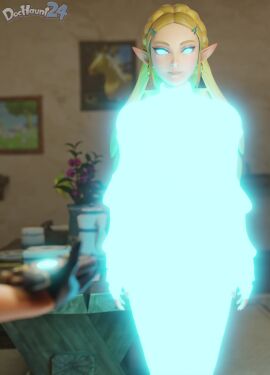 1girls 3d animated blonde_hair breasts breath_of_the_wild dark_skin dissolving_clothes dissolving_clothing dochaunt24 earrings female gloves glowing glowing_clothes glowing_eyes hypnosis lingerie looking_at_viewer medium_breasts mind_control naked naked_female navel nintendo nude princess_zelda purah purah_(tears_of_the_kingdom) pussy remote_control smile sound spiral_eyes standing standing_at_attention tagme tears_of_the_kingdom the_legend_of_zelda video watermark wide_hips zelda_(breath_of_the_wild)