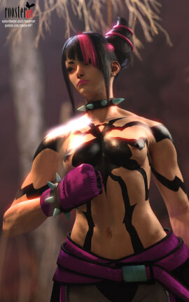 10:16 1girls 3d 3d_(artwork) 4k bare_shoulders belly belly_button breasts closed_mouth collar dark_hair erect_nipples female female_focus fighting_gloves fit fit_female forest gloves juri_han multicolored_hair muscles nipples open_eyes outdoors patreon patreon_username roosterart shoulders small_breasts solo solo_female solo_focus spiked_collar standing street_fighter street_fighter_6 subscribestar subscribestar_username tattoo tattoos topless tree