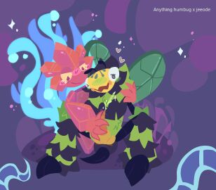 1boy 1other 2monsters ambiguous_gender antennae antennae_(anatomy) anthro arthropod artist_upload black_body blush blush_lines body_markings chimekeeperderg_(artist) crystal crystal_humanoid cum cumming cumshot dronesect english_text fang fangs fluffy green_blush green_body green_eyes green_wings half-closed_eyes handjob heart hearts humanoid humbug_(my_singing_monsters) interspecies jeeode lineless looking_at_another looking_at_partner looking_at_penis looking_pleasured male male/ambiguous monster msm multicolored_body my_singing_monsters on_floor one_eye_closed open_mouth penis pink_body pink_eyes red_body request self_upload sitting skin_fangs smirk smirking striped_body tapering_penis unusual_anatomy unusual_genitalia wings yellow_head yellow_sclera