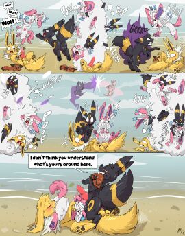 2024 3_toes absurd_res accidental_autofellatio accidental_fellatio action_pose anal anal_sex angry animal_genitalia animal_penis anus ass autofellatio balls beach bisexual black_anus black_balls black_nose black_perineum bondage bound bruised canine_genitalia canine_penis closed_eyes comic competition cowgirl_position cunnilingus dakota_(trepidfox) day dialogue eeveelution english_text erection feet female female_on_top female_penetrated feral feral_on_feral fight fight_cloud forced_autofellatio from_front_position fuf generation_1_pokemon generation_2_pokemon generation_6_pokemon genitals group group_sex hi_res humor jolteon knot kricket_(trepidfox) looking_at_another male male/female male/male male_penetrated male_penetrating male_penetrating_female male_penetrating_male masturbation mouth_hold nintendo on_bottom on_top oral oral_masturbation outside painal pawpads penetration penile penile_masturbation penile_penetration penis penis_in_ass penis_on_face perineum pink_body pink_penis pixel_(trepidfox) plushie pokemon pokemon_(species) pose pussy quadruped reverse_cowgirl_position ribbon_bondage ribbons ribbons_(anatomy) scratches sex sexual_competition sexual_fight smile speech_bubble sylveon tea_bagging teeth text threesome toes trio umbreon vaginal_penetration white_anus white_body yellow_balls yellow_body