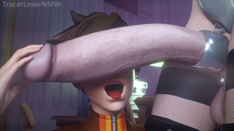 1futa 1girls 3d 3d_(artwork) balls big_balls big_penis blender blizzard_entertainment brown_hair cant_see_the_haters cock_hungry cock_ring crossover eastern_and_western_character female futanari highres holding_penis huge_cock intersex light-skinned_female light_skin nier nier:_automata nier_(series) overwatch overwatch_2 overwatch_league pale-skinned_futa pale_skin penis penis_on_face self_upload short_hair thighhighs tongue tongue_out tracer tracerlover veiny_penis very_short_hair watermark yorha_2b