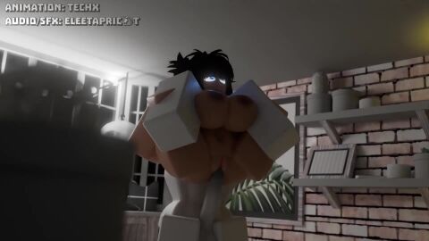 1boy 1girls 3d animated ass audible_creampie audible_ejaculation big_ass big_breasts breasts cum cum_in_pussy cum_inside eleetapricot female full_nelson leg_lift leglock male mating_press pussy roblox robloxian sex sound source_request tagme techx vaginal_penetration video video_games