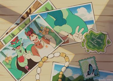 anthro anthro_on_anthro anthro_only balls balls_on_eyes balls_on_face balls_over_eye beard beard_stubble big_balls boyfriend boyfriends chest chest_hair covering covering_face covering_self dragon dragon_furry flower flowers furry furry_male furry_only glasses holding holding_drink holding_drinking_glass holding_object horse horse_boy looking_at_camera male monte_the_horse necklace oc original_character original_characters peace_sign penis photo photo_(object) photos smile smiling smiling_at_penis smiling_at_viewer stamp tenji_the_dragon vacation ventesthefloof