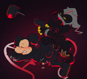 anal anal_sex anus argon_vile balls blush bodily_fluids bottomless bottomless_male clothed clothing disney duo english_text erection footwear genital_fluids genitals heartless heartless_symbol hi_res high_soldier kingdom_hearts leg_grab male male/male mammal mickey_mouse military moan mouse murid murine non-human non-human_only one_shoe_on penetration penis precum public_domain raised_leg rodent shoes soldier speech_bubble spread_legs spreading square_enix text toony warrior
