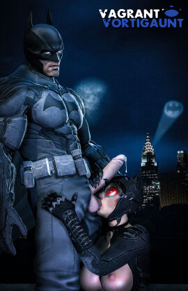 1boy 1boy1girl 1girls 3d balls batman batman:_arkham_knight batman:_arkham_origins batman_(series) breasts bruce_wayne catwoman catwoman_(arkham) catwoman_(arkham_knight) cityscape cock_worship cum dc dc_comics female garry's_mod genitals gloved_handjob goggles handjob male masked night nipples oral partially_clothed penis selina_kyle straight sucking_balls superhero vagrantvortigaunt