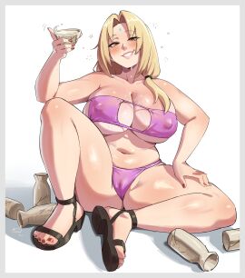 1girls absurd_res absurdres bare_arms bare_legs bare_shoulders bare_thighs bbw bedroom_eyes big_breasts bimbo blonde_hair boruto:_naruto_next_generations breasts brown_eyes busty cameltoe chubby chubby_female curvaceous curvaceous_figure curves curvy curvy_body curvy_female curvy_figure curvy_hips drool drooling drunk drunk_female erect_nipples erect_nipples_under_clothes eyelashes fat_breasts feet female female_focus female_only flat_belly footwear forehead_jewel forehead_mark gilf grin grinning grinning_at_viewer hair_ribbon hi_res high_resolution highres huge_breasts kharuart light-skinned_female light_skin lips lipstick looking_at_viewer makeup mature mature_female micro_bikini milf mommy mommy_milkers nail_polish narrowed_eyes naruto naruto:_the_last naruto_(classic) naruto_(series) naruto_shippuden nipple_bulge painted_nails painted_toenails pale-skinned_female pale_skin pink_lips pink_lipstick ponytail purple_bikini purple_bikini_bottom purple_bikini_top purple_panties purple_swimsuit pussy red_nail_polish red_nails red_toenail_polish red_toenails ribbon sake sake_bottle sake_cup sake_dish saliva saliva_drip saliva_trail sandals seductive seductive_look shonen_jump shounen_jump shueisha sitting skimpy skimpy_bikini skimpy_clothes smile smiling smiling_at_viewer solo solo_female solo_focus sweat sweatdrop sweating sweaty swimsuit thick_thighs thighs tied_hair toenail_polish toenails tsunade venus_body very_high_resolution voluptuous voluptuous_female weekly_shonen_jump weekly_shounen_jump white_background