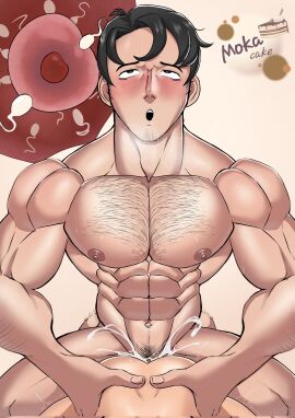 2boys abs anal anal_sex bara beowulf_(skullgirls) biceps blush cum gay gay_anal gay_sex genital_fluids hairy_chest impregnation male male/male male_impregnation male_nipples male_only male_pregnancy male_pubic_hair mokacake mpreg muscular muscular_male nipples nude orgasm pecs penetration pregnancy pregnant pregnant_male pubic_hair sex skullgirls uncensored yaoi