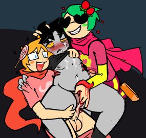 3boys alien anal_penetration anal_sex anus black-haired_male black_hair blonde blonde-haired_male blonde_hair chubby chubby_male colored_skin cuntboy cuntboy_sans_balls dave_strider drunk dubious_consent glasses grey_skin herm hermaphrodite homestuck homestuck_troll horn horns human intersex intoxicated john_egbert karkat_vantas male male_focus male_only maleherm multi_genitalia penis pussy short-haired_male short_hair strilalonder sunglasses tentabulge tentacle_penis trickster_mode trio trio_focus troll vaginal_fingering vaginal_penetration