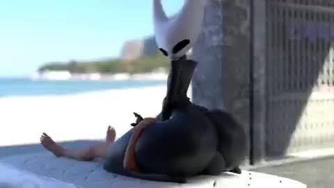 1boy 1girls 3d animated ass doggy_style facesitting hornet_(hollow_knight) human sharpybutts tagme vessel_(species) video