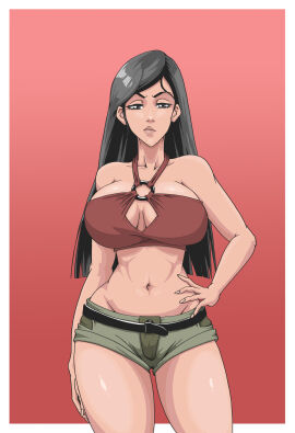 2d busty color female female_focus female_only heather_(tdi) hourglass_figure pinup pinup_pose sfw tagme total_drama_island wanderagro893 wide_hips