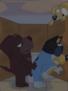 absurd_res anthro bandit_heeler bluey_(series) duo fido_(bluey) hi_res male male/male pat_(bluey) sex wildside_45