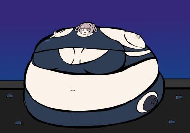 ball_(object) blimp breasts call_of_the_night fat_female female god_hides_from_this hyper hyper_breasts inflation nanakusa_nazuna spherical_inflation spherical_organism sunken_limbs