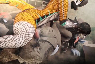 16:9 3d absurd_res animal_genitalia animal_penis anthro ass big_penis blender_(artwork) blender_(disambiguation) bodily_fluids breasts canid canine clothed clothing cum cum_in_pussy cum_inside detailed_background digital_media_(artwork) dirty dirty_feet duo erection feet female fishnet_clothing fox fur genital_fluids genitals hair hi_res knot lill_esp male male/female male_penetrating mammal markings musk nude open_mouth outside penetration penis public public_sex pussy rexouium sex smoke street tail tail_markings tongue vrchat wickerbeast widescreen