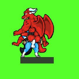 anal anal_penetration anal_sex animated bates_(oh_so_hero!) big_penis furry gay grab_the_butt joe_(oh_so_hero!) male oh_so_hero! penis small_dom_big_sub so_hero yaoi