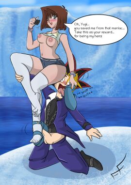 big_breasts foot_fetish foot_folk foot_worship footjob tea_gardner yu-gi-oh!