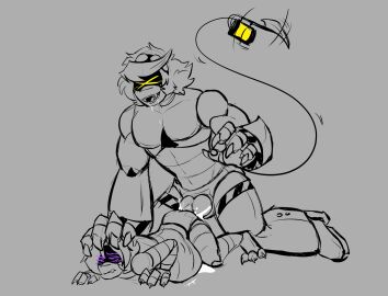 1boy 1girls 2d cum cum_in_pussy cum_inside cumflated_belly cumflation female glitch_productions humanoid inflation mak_aholic male murder_drones n_(murder_drones) purple_eyes pussy robot robot_boy robot_girl robot_humanoid screen_face sex straight tail uzi_(murder_drones) xd yellow_eyes