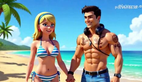 barefoot cassie_sandsmark damian_wayne_(dcamu) dc ibnalxuffasch94 tagme video wonder_girl