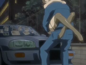 00s 1boy 1girls 2000s 2000s_(style) 2000s_and_2010s_style 2002 2d 2d_(artwork) 2d_animation animated animated_gif car clothed_male clothed_male_nude_female elf_(company) female female/male gif hands_on_ass kisaku madoka_suehiro_(kisaku) male maledom night nymphomaniac outdoors photo_stalker_wall picture_(object) pictures pink_pineapple pleasure_rape public public_sex rape_fetish secretly_loves_it sex stand_and_carry_position standing_sex torn_stockings until_they_like_it