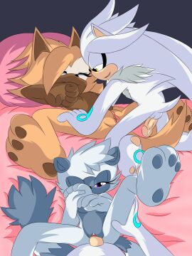 female furry j_nsfw pussy sex silver_the_hedgehog sonic_(series) sonic_the_hedgehog_(idw) sonic_the_hedgehog_(series) straight tangle_the_lemur vaginal_penetration whisper_the_wolf
