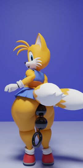 3d 3d_(artwork) 3d_model absurd_res anal anal_beads anal_beads_in_ass anal_sex anthro blender_(software) blender_cycles canid canine cheerleader_outfit fox hi_res looking_at_viewer male mammal object_in_ass penetration sega sex_toy sex_toy_in_ass sex_toy_insertion skippyarts solo solo sonic_(series) sonic_the_hedgehog_(series) tails tails_the_fox