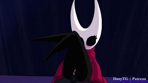 anal anal_sex animated anthro big_eyes black_body black_eyes blush clothed clothing danytg hollow_knight:_silksong hornet_(hollow_knight) horns horny legs legs_spread legs_up male/female no_mouth no_voice_acting pussy pussy_juice sex silksong sound sound_effects spider_girl tagme vagina video