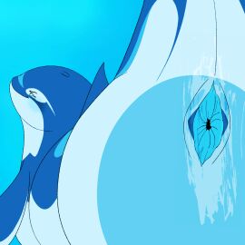 1:1 2d_animation against_surface animated blue_eyes blue_pussy blush bodily_fluids cetacean close-up cum_trail dolphin dolphinproject female feral furry genital_fluids genitals hi_res looking_at_viewer mammal marine motion_tweening oceanic_dolphin on_glass orca presenting pussy raised_tail short_playtime smug solo tail toothed_whale underwater vaginal_fluids water yano_(dolphinproject)