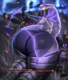1boy 2d 2d_(artwork) 2girls ass ass_focus big_ass big_butt bigger_female butt_focus dancer_of_the_boreal_valley dark_souls dark_souls_3 elden_ring elden_ring_nightreign female female_focus fromsoftware giant_female giant_woman giantess huge_ass huge_butt larger_female male raider_(nightreign) revenant_(nightreign) shorter_female shorter_male sister_friede sleepyspirit smaller_female smaller_male taller_female taller_woman video_game_character