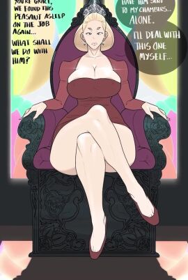 big_ass big_breasts blonde_female cum_in_pussy deep_penetration jopuari legs_up milf princess secret_comics tagme thick_thighs thrusting_into_pussy video voice_acted