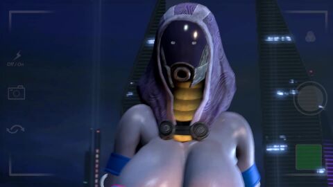 1girls alien alien_girl animated female female_only mass_effect quarian rodler-h8 solo sound tagme tali'zorah_nar_rayya video